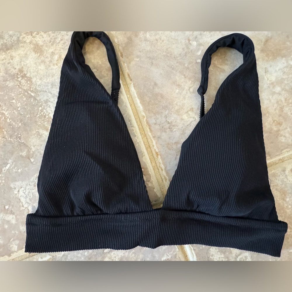 Aerie Black Triangle Bikini - Picture 2 of 8
